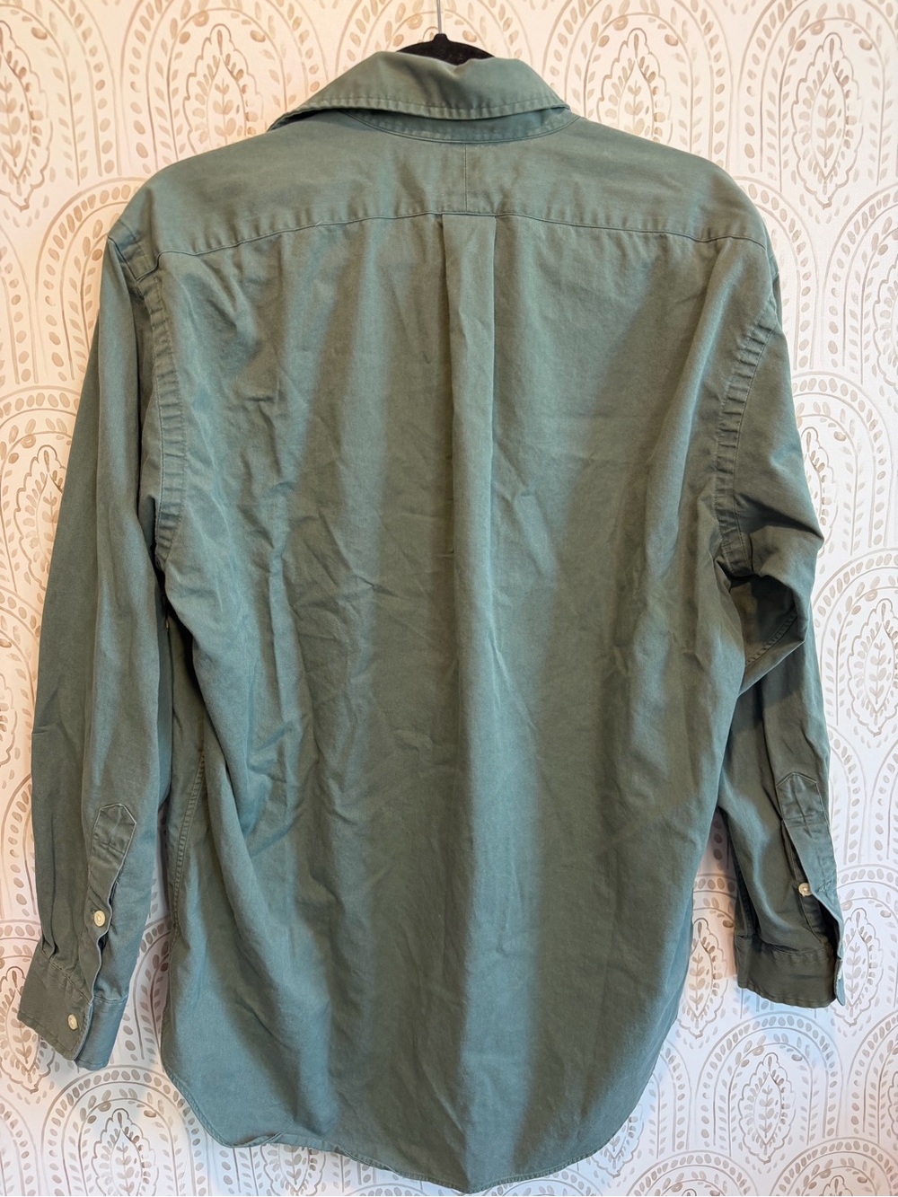 Ralph Lauren Green 100% Cotton Men’s Button Down Shirt size Medium - Picture 6 of 9